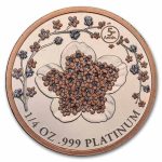 2026 Gabon 1/4 oz Platinum The Ultimate Blossom (with Box & COA)