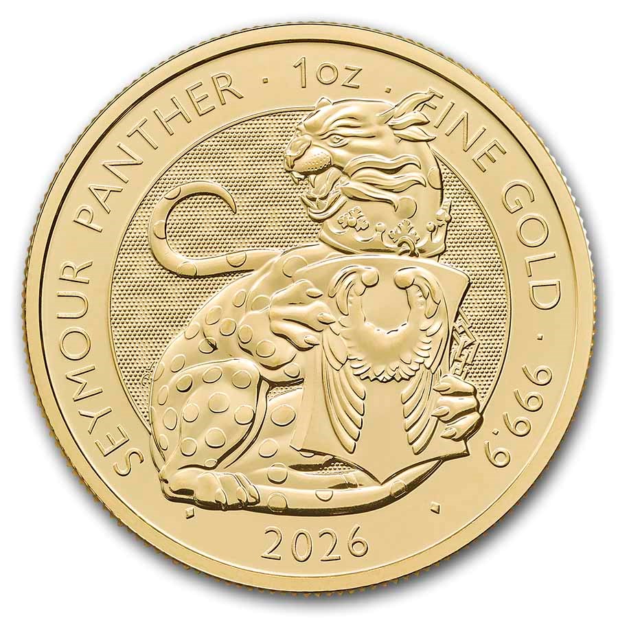 2026 GB 1 oz Gold The Royal Tudor Beasts The Seymour Panther BU