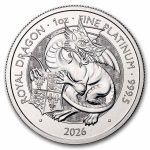 2026 GB 1 oz Platinum Royal Tudor Beasts The Royal Dragon BU