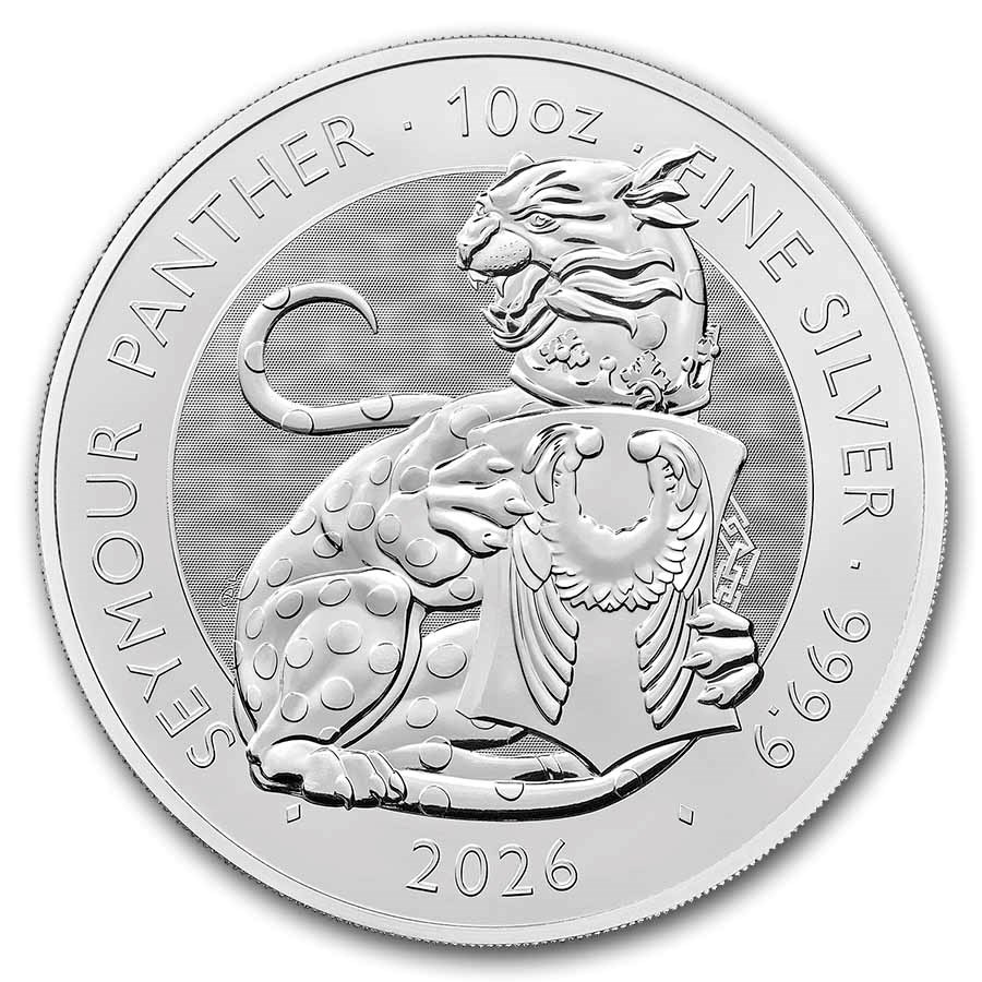 2026 GB 10 oz Silver Royal Tudor Beasts The Seymour Panther BU
