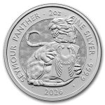 2026 GB 2 oz Silver Royal Tudor Beasts The Seymour Panther BU