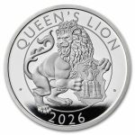 2026 GB Royal Tudor Beasts The Queen's Lion 1 oz Silver Prf