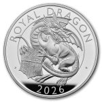 2026 GB Royal Tudor Beasts The Royal Dragon 5 oz Silver Prf Coin