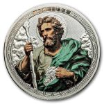 2026 Ghana 1 oz Silver Patron Saints St. Jude (Colorized)