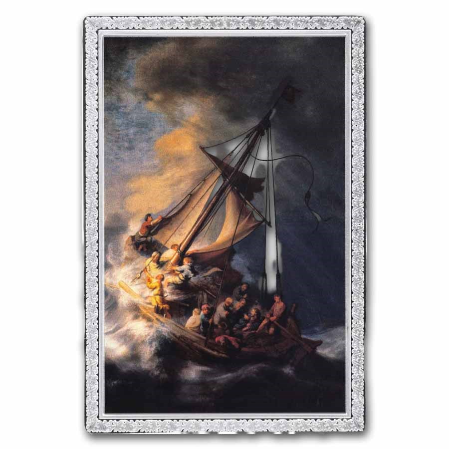 2026 Ghana 1 oz Silver: Storm on the Sea of Galilee