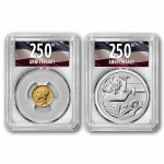 2026 Gold Mercury Coin & Silver Medal Set MS-70 PCGS (AR, 250th)