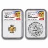 2026 Gold Mercury Coin & Silver Medal Set SP-70 NGC (AR, Bell)
