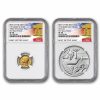 2026 Gold Mercury Coin & Silver Medal Set SP-70 NGC (FDI, Bell)