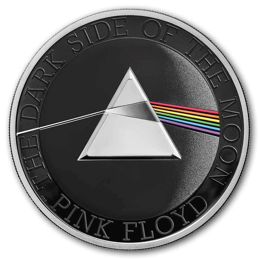 2026 Great Britain 1 oz Silver Color £2 Proof Pink Floyd