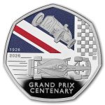 2026 Great Britain Grand Prix 50p Silver Proof Color Coin
