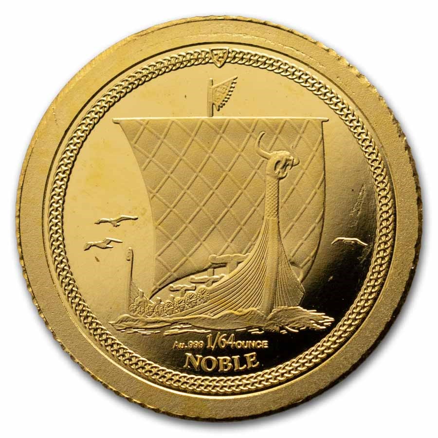2026 Isle of Man 1/64 oz Gold Noble BU