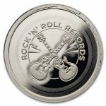 2026 Liberia 1/2 gram Platinum Rock N' Roll Records
