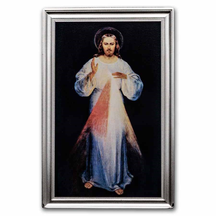 2026 Liberia 1 oz Silver The Divine Mercy Jesus (w/ Box & COA)