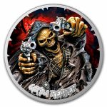 2026 Liberia 1 oz Silver The Grim Reaper: Revolver (Blister Pack)