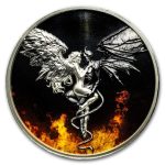 2026 Liberia 2 oz Silver Good & Evil: Angel & Devil (Box & COA)
