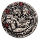 2026 Liberia 2 oz Silver Love Stories: Paolo and Francesca