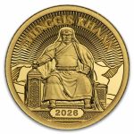 2026 Mongolia 1/2 gram Gold Chinggis Khaan Proof