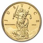 2026 Niue 1/10 oz Gold Coin - Lady Justice BU