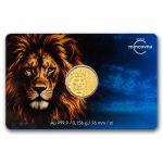 2026 Niue 1/200 oz Gold Incuse Czech Lion BU - Blister Pack