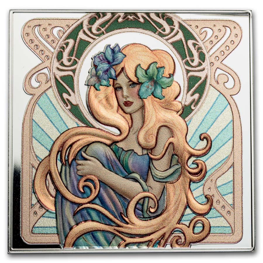 2026 Niue 1 oz Silver New Art: Art Nouveau (w/ Box & COA)
