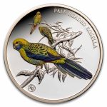2026 Niue 1 oz Silver Proof Pale-Headed Rosella Bird