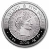 2026 Niue 2 oz Silver Greatest U.S. Coins: 1894-S Barber Dime