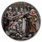 2026 Niue 2 oz Silver Knights Templar (w/Box & COA)