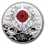 2026 Niue 2 oz Silver Windows: Red Poppy (w/ Box & COA)