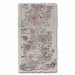 2026 Niue 5 oz Silver $10 Game of Thrones: Map of Westeros