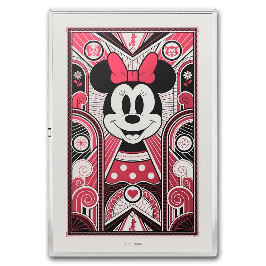 2026 Niue 5g Silver $1 Disney Minnie Mouse: Art Deco Foil