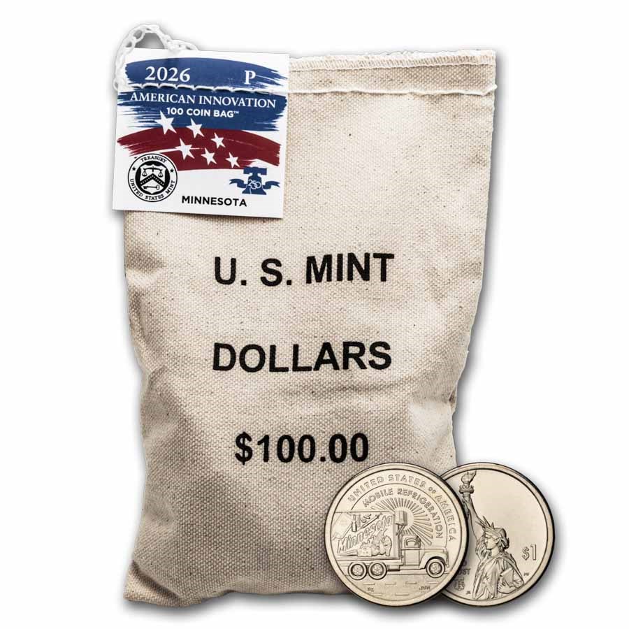 2026-P American Innov. $1 Mobile Refrigeration 100-Coin Bag (MN)