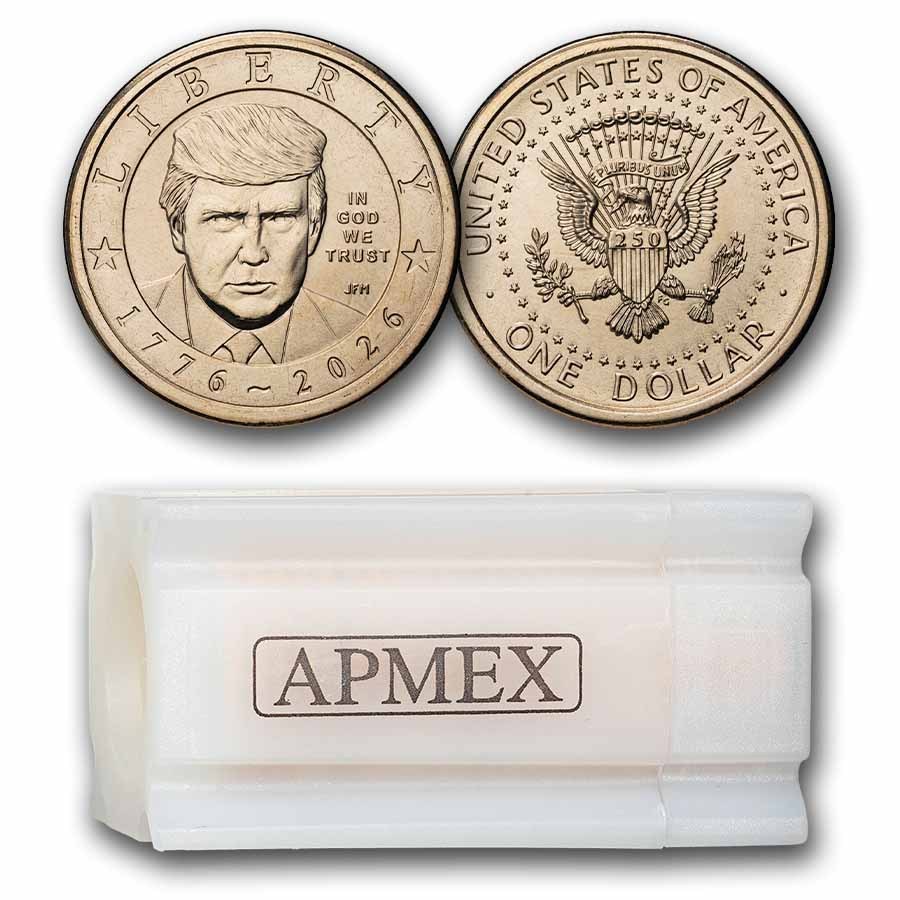 2026-P Donald Trump Semi. Dollar 25 Coin Roll BU (No Privy)