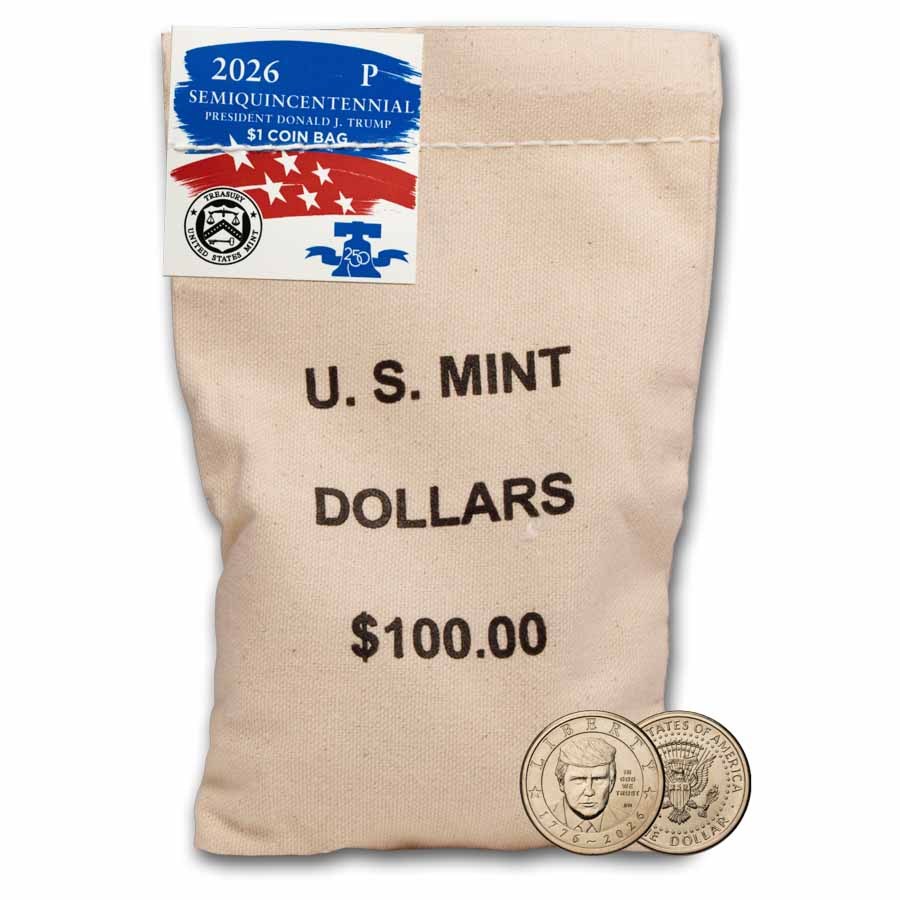 2026-P Donald Trump Semi. Dollar BU (100-Ct. Bag) Mint Sealed