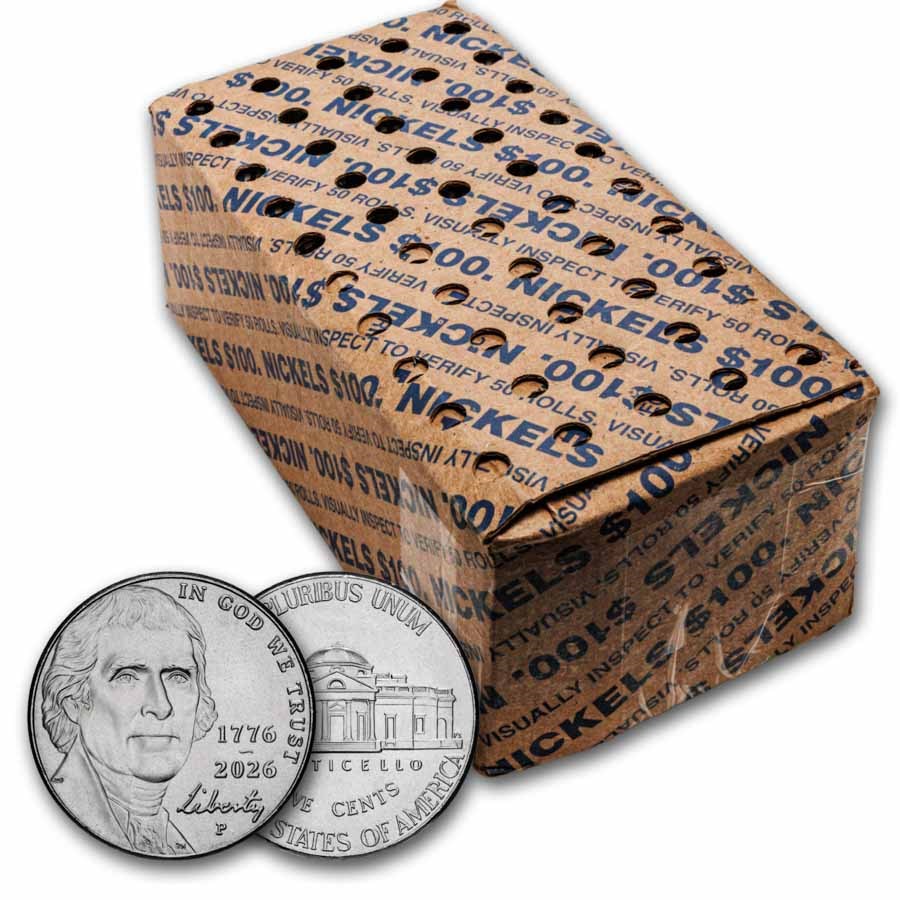 2026-P Jefferson Semiquincentennial Nickel 50-ct Box BU