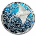 2026 Pitcairn Islands 1 oz Silver Ocean Wonders: Stingray