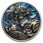 2026 Republic of Ghana 1 Oz Silver Antique Memento Mori: Pilot