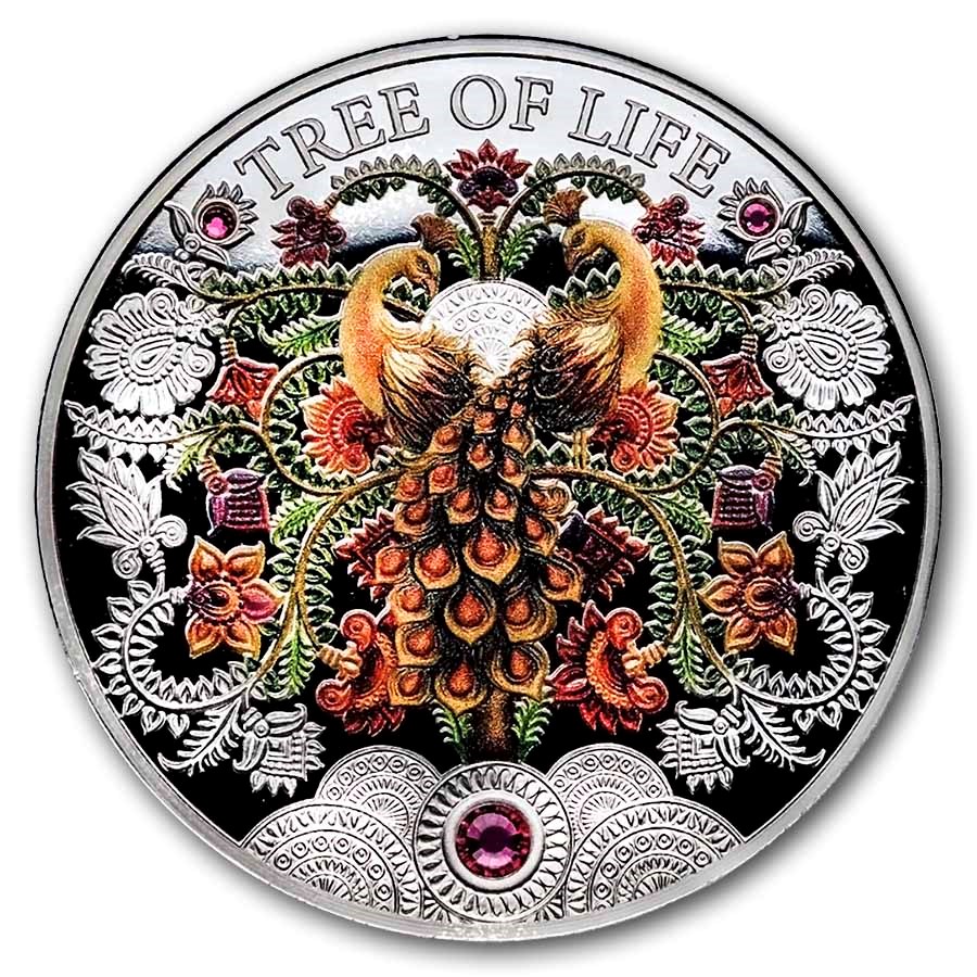 2026 Republic of Ghana 1 Oz Silver Summer Tree of Life