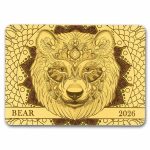 2026 Samoa 1/200 oz Gold Spirit Animals Collection: Bear