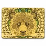 2026 Samoa 1/200 oz Gold Spirit Animals Collection: Panda