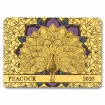2026 Samoa 1/200 oz Gold Spirit Animals Collection: Peacock