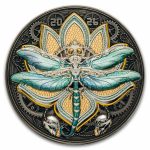2026 Samoa 5 oz Silver Steambeasts Dragonfly (w/ Box & COA)