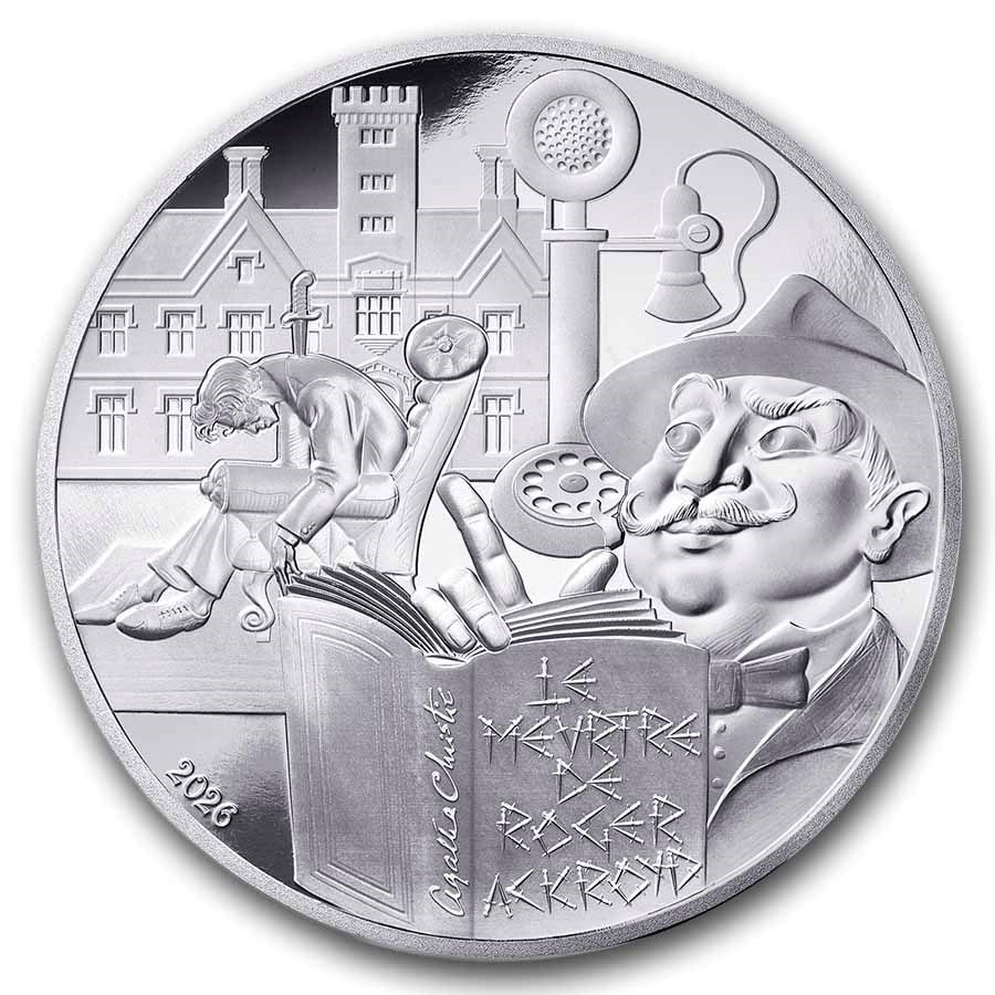 2026 Silver €10 Prf Agatha Christie - The Murder of Roger Ackroyd