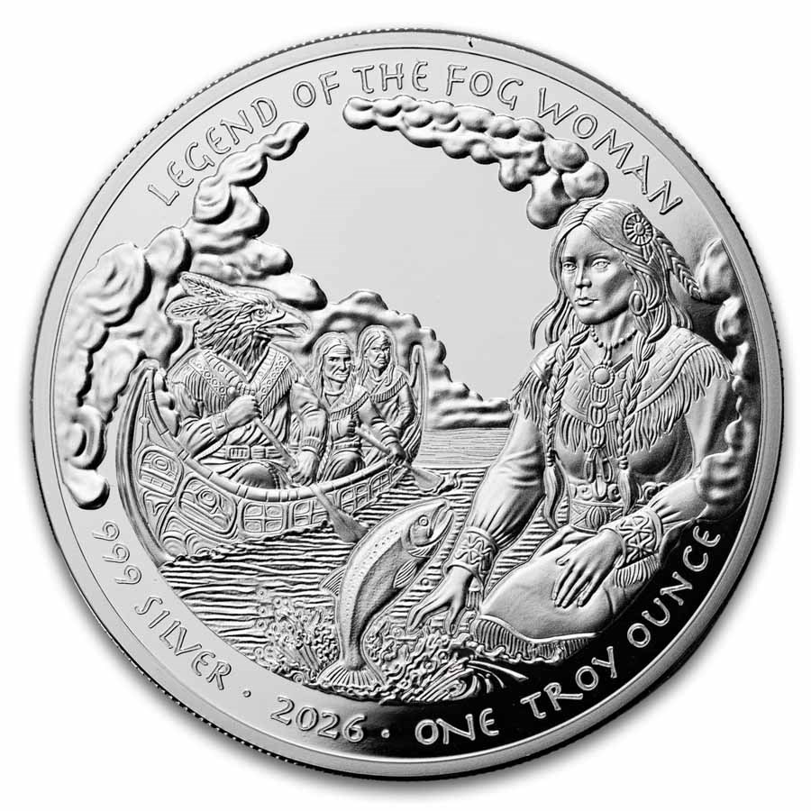 2026 Sioux Nation 1 oz Silver Legend of Fog Woman - The Legend