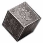 2026 Solomon Isl. 6 oz Silver Queen Elizabeth II Cube Shaped Coin