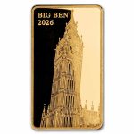 2026 Solomon Islands 1/200 oz Gold Big Ben Coin Bar