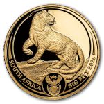 2026 South Africa 1/4 oz Proof Gold Big Five Leopard (Box & COA)
