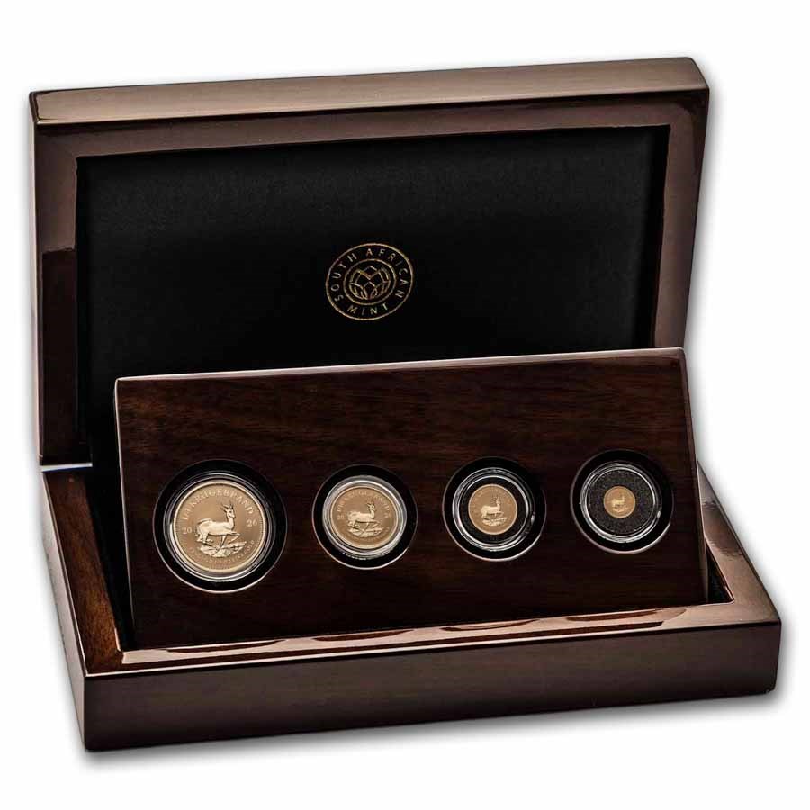 2026 South Africa 4-coin Gold Krugerrand Fractional Reverse Set