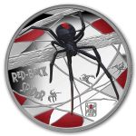 2026 Tuvalu 1 oz Silver Colorized Red-Back Spider Proof (Box)