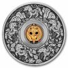 2026 Tuvalu 1 oz Silver Year of the Horse Rotating Charm Antiqued