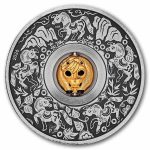 2026 Tuvalu 1 oz Silver Year of the Horse Rotating Charm Antiqued